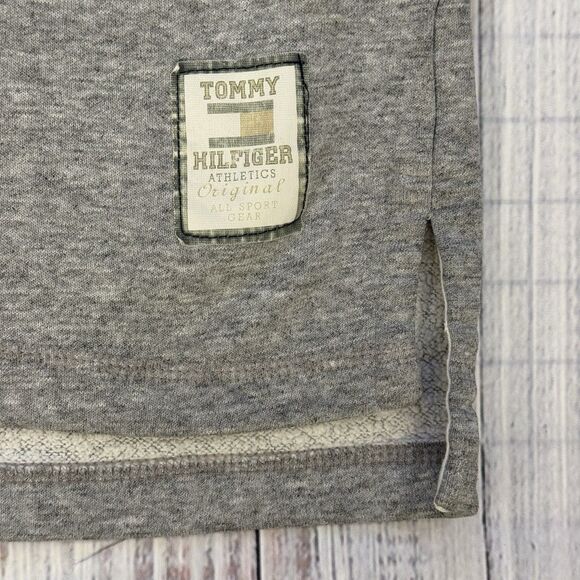 Vintage 90s Tommy Hilfiger Big Flag Sweatshirt Gray Men’s M Made in USA - Picture 4 of 10